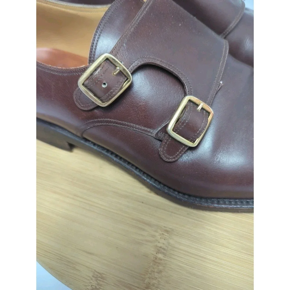 Pepe Albaladejo Dress Shoes Mens 9 EE Brown Double‎ Monk Mallorca Leather Spain